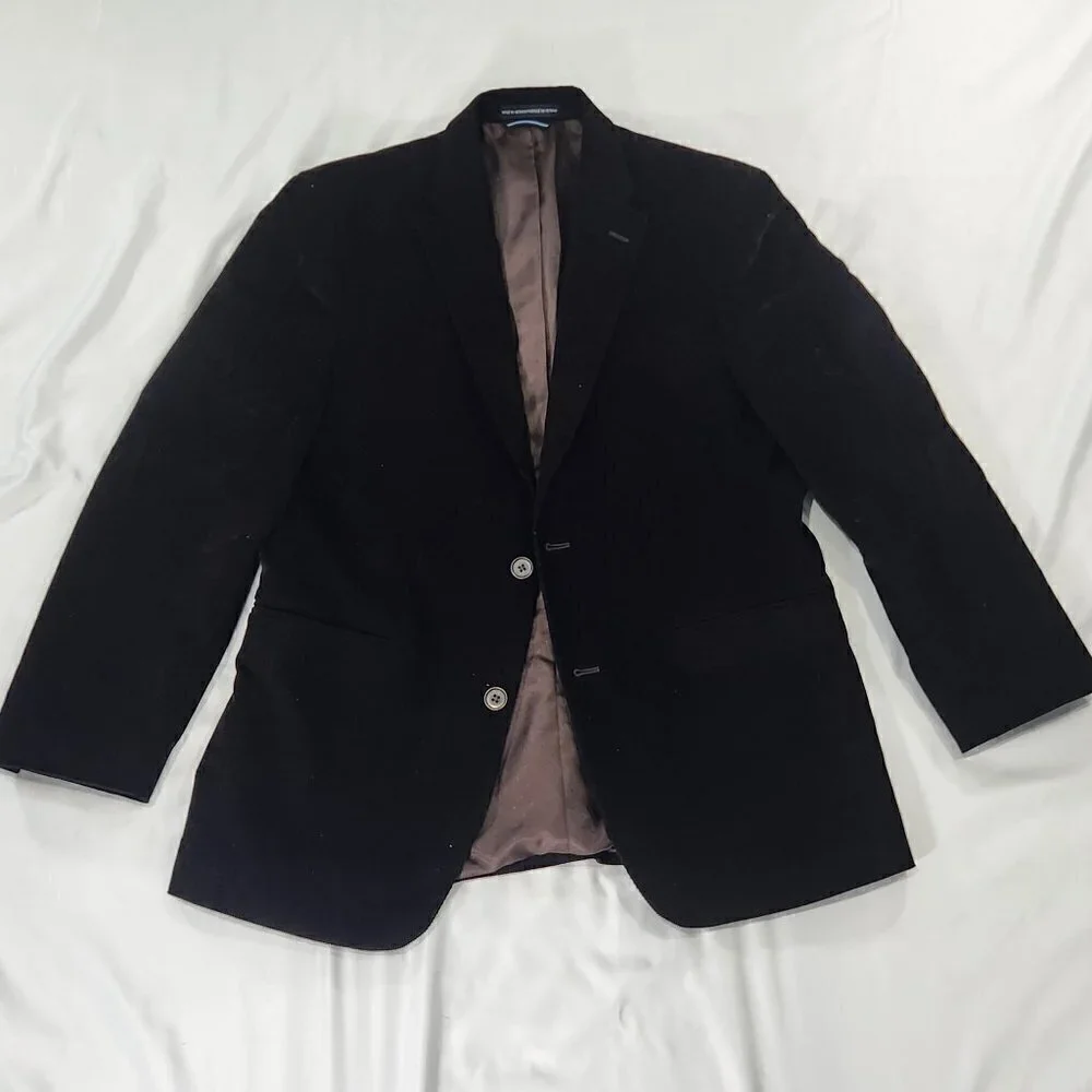 Tommy Hilfiger Brown Corduroy Two-button Blazer Jacket Lot L